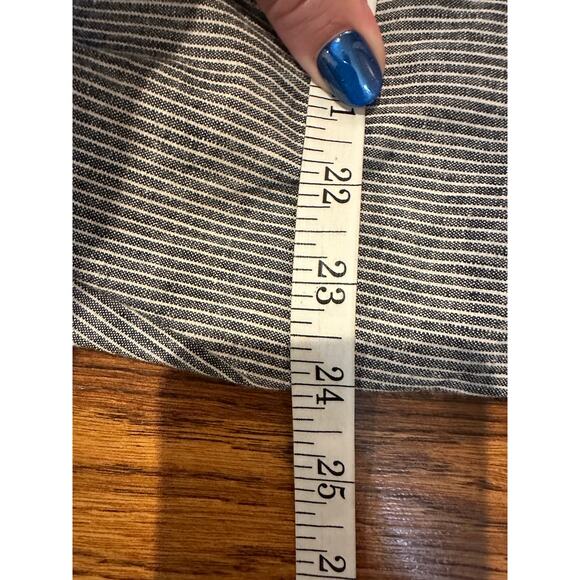 Anthropologie Daughters of the Liberation Women's Pinstriped Jacket Blue Size 8 - Picture 9 of 10